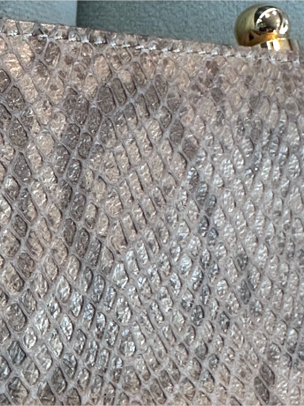 Vintage RODO Italy Snakeskin Evening Clutch Beaded Strap - Picture 8 of 16